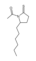 2-Pyrrolidinethione,1-acetyl-5-hexyl- (9CI)结构式