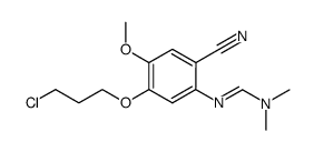 N'-[5-(3-chloro-propoxy)-2-cyano-4-methyoxy-phenyl]-N,N-dimethyl-formamidine Structure