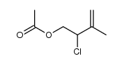 3-chloro-4-acetoxy-2-methyl-1-butene结构式