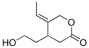 Tetrahydro-5-ethylidene-4-(2-hydroxyethyl)-2H-pyran-2-one Structure