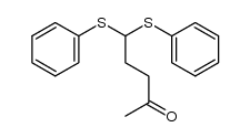 5,5-bis(phenylthio)pentan-2-one Structure