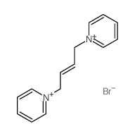 Pyridinium,1,1'-(2-butene-1,4-diyl)bis-, dibromide (9CI) structure