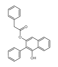 4-hydroxy-3-phenylnaphthalen-2-yl 2-phenylacetate结构式