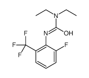 1,1-diethyl-3-[2-fluoro-6-(trifluoromethyl)phenyl]urea Structure