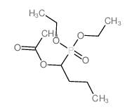 1-diethoxyphosphorylbutyl acetate结构式