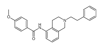 4-methoxy-N-[2-(2-phenylethyl)-3,4-dihydro-1H-isoquinolin-5-yl]benzamide Structure