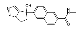 6-(7-Hydroxy-6,7-dihydro-5H-pyrrolo[1,2-c]imidazol-7-yl)-N-methyl-2-naphthamide Structure