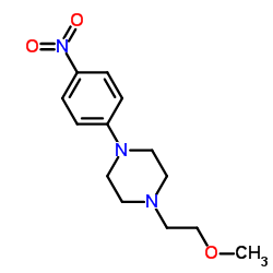 1-(2-Methoxyethyl)-4-(4-nitrophenyl)piperazine结构式