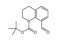 tert-butyl 8-formyl-3,4-dihydro-2H-quinoline-1-carboxylate结构式