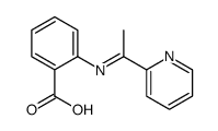 2-(1-pyridin-2-ylethylideneamino)benzoic acid Structure