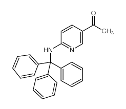 1-(6-(三苯甲基氨基)吡啶-3-基)乙酮结构式