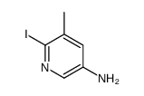 6-iodo-5-methylpyridin-3-amine结构式