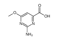 4-Pyrimidinecarboxylicacid,2-amino-6-methoxy-(9CI)结构式