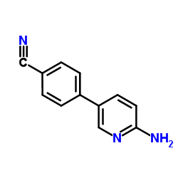 4-(6-Aminopyridin-3-yl)benzonitrile Structure