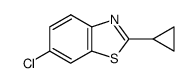 Benzothiazole, 6-chloro-2-cyclopropyl- (9CI) structure