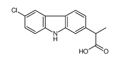 2-(6-Chloro-9H-carbazol-2-yl)propanoic acid结构式