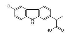 2-(6-Chloro-9H-carbazol-2-yl)propanoic acid Structure