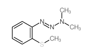 N-methyl-N-(2-methylsulfanylphenyl)diazenyl-methanamine结构式
