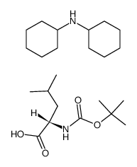 N-(tert-butoxycarbonyl)-L-leucine, compound with dicyclohexylamine (1:1)结构式