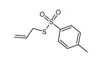 S-烯丙基4-甲基苯磺硫酯结构式