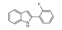 2-(2-氟苯基)-1H-吲哚结构式