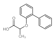 2-(2-phenylphenoxy)propanoic acid structure