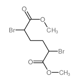 Hexanedioicacid, 2,5-dibromo-, dimethyl ester, (2R,5S)-rel- structure