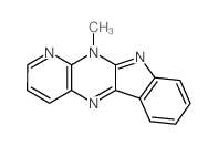11H-Pyrido(3,2:5,6)pyrazino(2,3-b)indole, 11-methyl-结构式