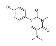 1-(4-Bromophenyl)-5-(dimethylamino)-3-methyluracil structure