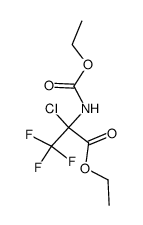 ethyl 2-chloro-2-(N-ethoxycarbonylamino)-3,3,3-trifluoropropionate Structure