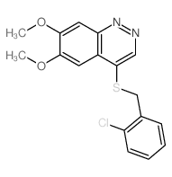 4-((2-Chlorobenzyl)thio)-6,7-dimethoxycinnoline structure