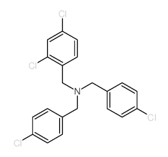 Benzenemethanamine,2,4-dichloro-N,N-bis[(4-chlorophenyl)methyl]-结构式