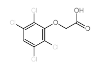 (2,3,5,6-Tetrachlorophenoxy)acetic acid结构式