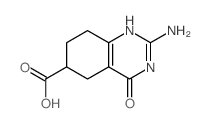 2-amino-4-oxo-5,6,7,8-tetrahydro-1H-quinazoline-6-carboxylic acid结构式