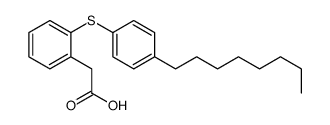 2-[2-(4-octylphenyl)sulfanylphenyl]acetic acid Structure