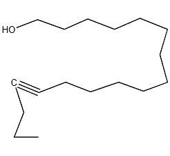 13-Heptadecyn-1-ol Structure