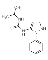 3-(2-phenyl-1,5-dihydropyrazol-3-yl)-1-propan-2-yl-thiourea Structure