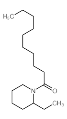 1-Decanone,1-(2-ethyl-1-piperidinyl)- structure