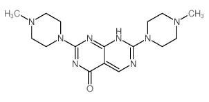 Pyrimido[4,5-d]pyrimidin-4(3H)-one,2,7-bis(4-methyl-1-piperazinyl)-结构式
