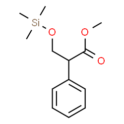 Benzeneacetic acid, alpha-[[(trimethylsilyl)oxy]methyl]-, methyl ester结构式