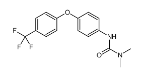 1,1-dimethyl-3-[4-[4-(trifluoromethyl)phenoxy]phenyl]urea Structure