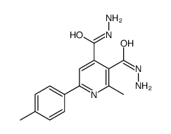 2-methyl-6-(4-methylphenyl)pyridine-3,4-dicarbohydrazide Structure
