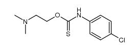 O-dimethylaminoethyl-N-(4-chlorophenyl)thiocarbamate结构式