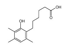 6-(2-hydroxy-3,4,6-trimethylphenyl)hexanoic acid结构式