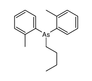 butyl-bis(2-methylphenyl)arsane Structure