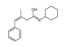 N-cyclohexyl-3-methyl-4-phenylbut-3-enamide结构式