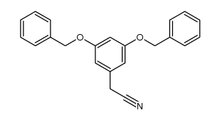 (3',5'-dibenzyloxy)phenylacetonitrile结构式