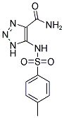 5-{[(4-METHYLPHENYL)SULFONYL]AMINO}-1H-1,2,3-TRIAZOLE-4-CARBOXAMIDE结构式