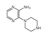 2-Amino-3-piperazin-1-ylpyrazine Structure