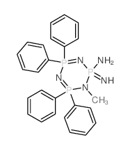 1,3,5,2,4,6-Triazatriphosphorin-2(1H)-amine,2,2,4,4,6,6-hexahydro-2-imino-1-methyl-4,4,6,6-tetraphenyl-, monohydriodide (9CI) structure